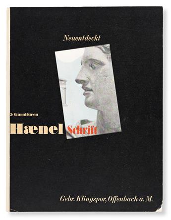 [SPECIMEN BOOK — WALTER CYLIAX]. 5 Garnituren Haenel Schrift. Offenbach: Klingspoor, Circa 1933.
